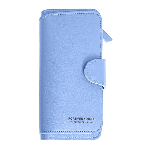 Kcolen Stylish Long Zip Around Wallet for Women Secure RFID Blocking Purse with Card Slots and ID Window