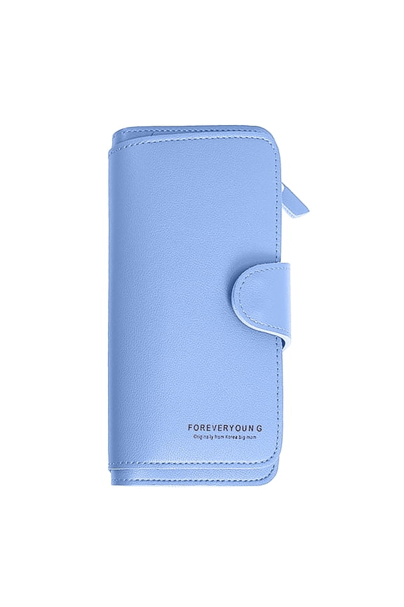 Stylish Long Zip Around Wallet for Women Secure RFID Blocking Purse with Card Slots and ID Window