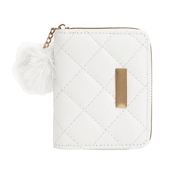 Kcolen Stylish Quilted Wallet for Women Compact Everyday With Secure Card Slots And Bill Compartment