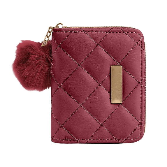 Kcolen Stylish Quilted Wallet for Women Compact Everyday With Secure Card Slots And Bill Compartment