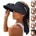 thumbnail image 1 of Kcolen Sun Hat for Women Uv Protection Stylish Sun Visor Hat for Women with Wide Brim Adjustable Design Ideal for Outdoor Sports and Beach Travel, 1 of 5