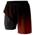 thumbnail image 1 of Kcolen Swim Trunks Men,2 in 1 Board Shorts Swimsuit Quick Dry Beach Shorts with Pockets Compression Liner Bathing Suits, 1 of 5