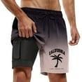 thumbnail image 1 of Kcolen Swim Trunks Men 5 Inch Elastic Waist Drawstring Swim Shorts Comfy Rash Guard Shorts for Men with Compression Liner Summer Beach Swimming Shorts for Men, 1 of 4
