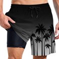 thumbnail image 1 of Kcolen Swim Trunks Men 5 Inch Elastic Waist Swim Shorts Light Bathing Suit Liner Compression Beach Summer Swimming Shorts for Men, 1 of 4