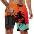 thumbnail image 1 of Kcolen Swim Trunks Men 5 Inch Gradient Board Shorts Men's Lightweight Rash Guard Shorts for Men Swim Trunks Men Beach Summer Oversized Swimwear, 1 of 4