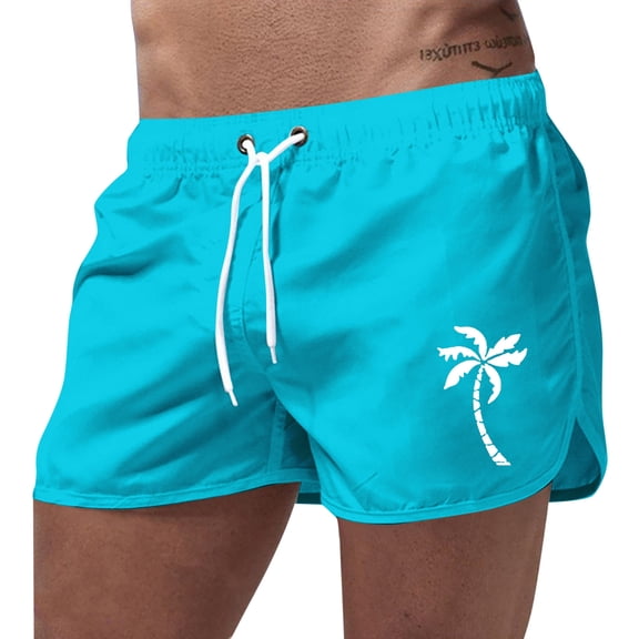 Kcolen Swim Trunks for Men 5 Inch High Elastic Waist Beach Shorts Light Upf Bathing Suit Mens Swim Trunks Beach Summer Fashion Bathing Suit Beach Board Shorts