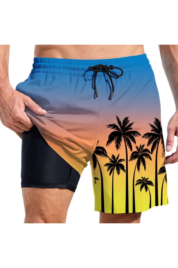 Swim Trunks Men 5 Inch High Elastic Waist Short Pants Light Upf Swimsuit Men Mens Swim Trunks Summer Beach Oversized Swimwear