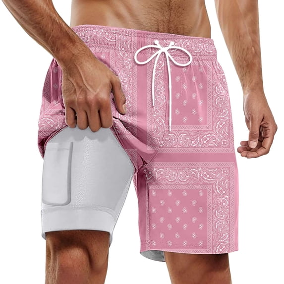 Kcolen Swim Trunks Men 5 Inch Inseam Drawstring Men Swim Shorts Comfy Swimsuit for Men Mens Swim Trunks Summer Beach Fashion Bathing Suit Beach Board Shorts