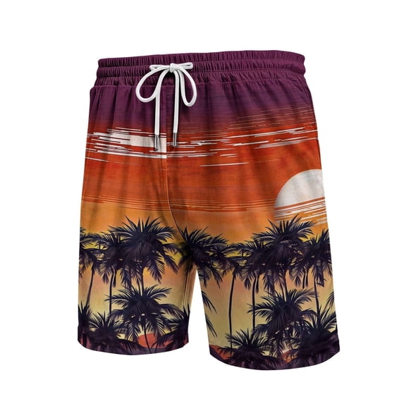 Kcolen Swim Trunks Men 5 Inch Inseam Drawstring Stretch Boy Swim Shorts Light Bathing Suit Men Swim Trunks Summer Beach Athletic Fit Bathing Suit Beach Board Shorts