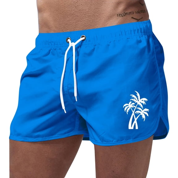 Kcolen Swim Trunks Men 5 Inch Inseam Solid Hawaiian Shorts Loose Funny Mens Swim Trunks Men's Swim Trunks Summer Beach Fashion Bathing Suit Beach Board Shorts