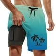 thumbnail image 1 of Kcolen Swim Trunks Men 5 Inch,Men Drawstring Swimming Short Stretchy Upf Bathing Suit with Compression Liner Summer Beach Swimwear, 1 of 5