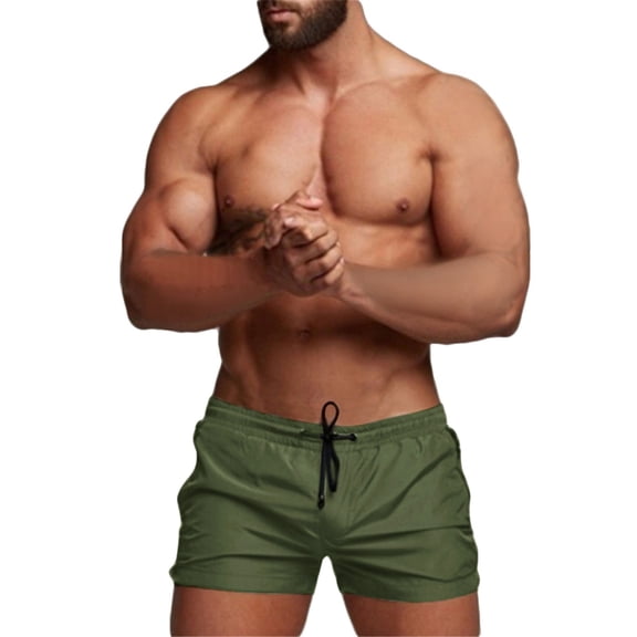 Kcolen Swim Trunks Men 5 Inch Soild Color Mens Bathing Suits Comfy Swimming Trunks Mens Swim Trunks Summer Beach Loose Fit Swimming Shorts for Men