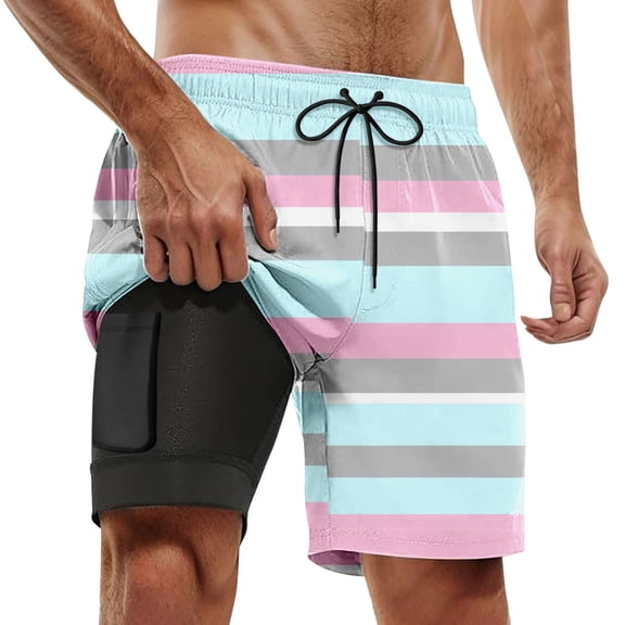 Kcolen Swim Trunks Men 5 Inch Solid Board Shorts Loose Swimming Trunks Men's Swim Trunks Beach Summer Loose Fit Men Swim Brief