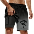thumbnail image 1 of Kcolen Swim Trunks Men 5 Inch Striped Drawstring Mens Board Shorts Loose Rash Guard Shorts for Men Soft Compression Liner Summer Beach Swimming Shorts for Men, 1 of 4