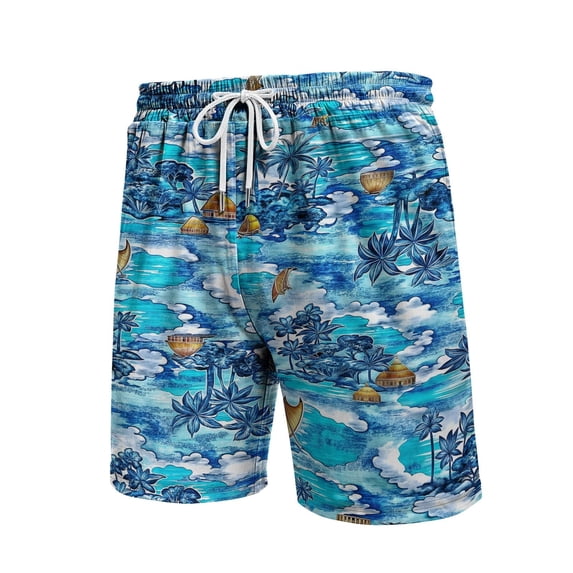 Kcolen Swim Trunks Men 5 Inch Striped Drawstring Mens Board Shorts Stretchy Upf Bathing Suit Swim Trunks Men Summer Beach Fashion Bathing Suit Beach Board Shorts