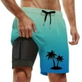 thumbnail image 1 of Kcolen Swim Trunks Men 7 Inch Inseam Elastic Waist Mens Swim Shorts Loose Rash Guard Shorts for Men Swim Trunks Men Summer Beach Oversized Men Swim Brief, 1 of 4