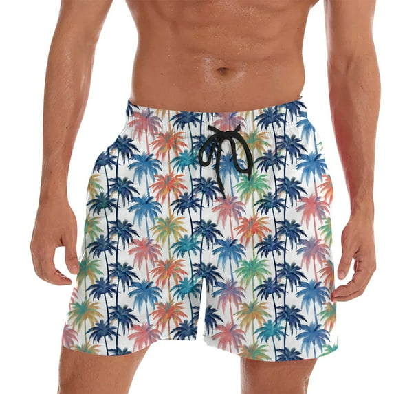 Kcolen Swim Trunks Men 7 Inch High Stretch Beach Shorts Stretchy Upf Mens Swimwear Men's Swim Trunks Beach Summer Comfy Swimwear