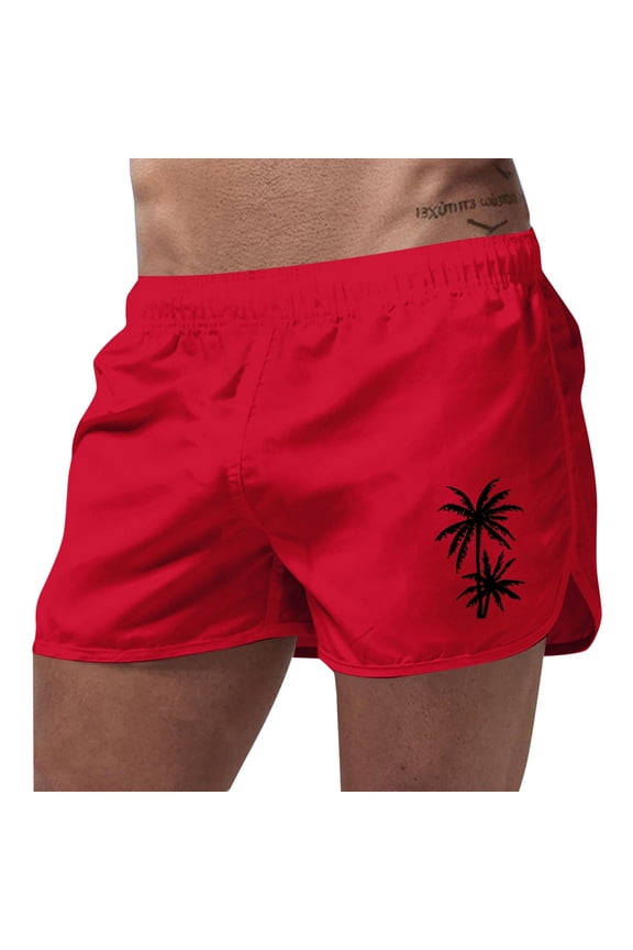 Swim Trunks Men 7 Inch Soild Color Swim Shorts Stretchy Upf Bathing Suit Swim Trunks Men Beach Summer Loose Fit Swimwear