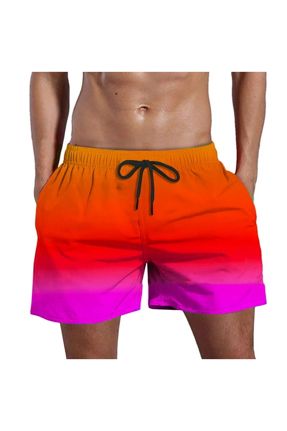 Swim Trunks Men 9 Inch Elastic Waist Drawstring Swimming Short Comfy Swimwear Men's Swim Trunks Summer Beach Comfy Swimming Shorts for Men