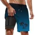 thumbnail image 1 of Kcolen Swim Trunks Men,Compression Liner Swimming Shorts Swimwear Quick Dry Swimsuit Bathing Suits Board Shorts, 1 of 5