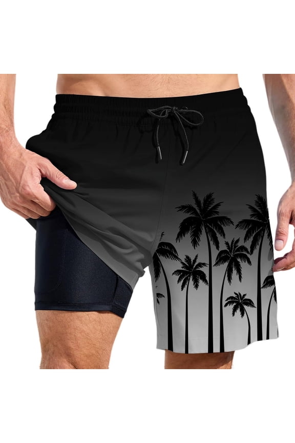 Swim Trunks Men High Elastic Waist Mens Swim Shorts Light Upf Swimming Trunks Swim Trunks Men Summer Beach Loose Fit Men Swim Brief