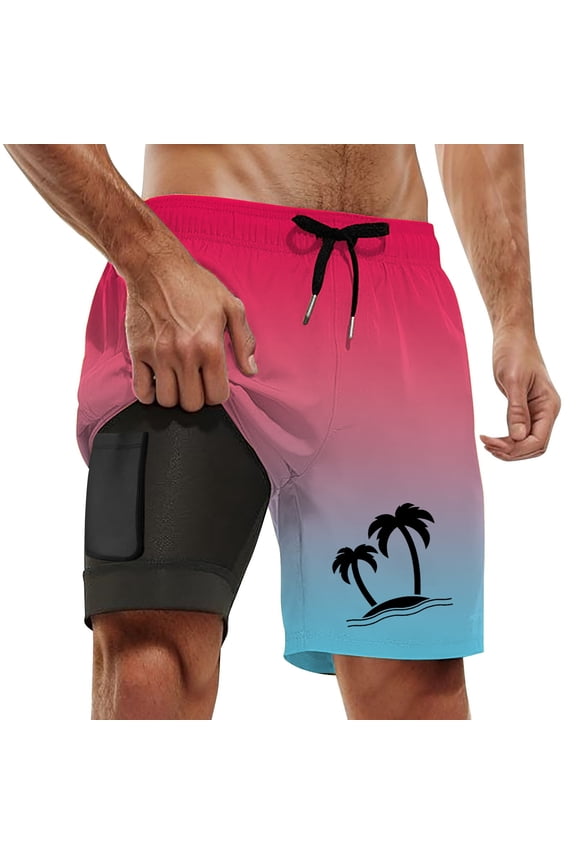 Swim Trunks Men Soild Color Swim Shorts Light Upf Rash Guard Shorts for Men Men Swim Trunks Beach Summer Athletic Fit Bathing Suit Beach Board Shorts