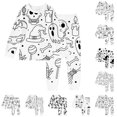 thumbnail image 1 of Kcolen DIY Hand Painted Colorable Tops and Pants Set, Soft Comfortable Long Sleeve Halloween Pajamas 2 Piece Fall Winter Outfits, 1 of 4