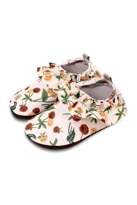 Toddler Sneakers Little Kids Water Shoes Girls Water Shoes for Beach Swimming Barefoot With Hook Loop Closure Outdoor Sports Walking