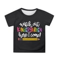 thumbnail image 1 of Kcolen Unisex Kids Back To School Clothes T-Shirt,Cute Letter Graphic Short Sleeve Tee for 1st to 3rd Grade Preppy School Uniform Tops, 1 of 5