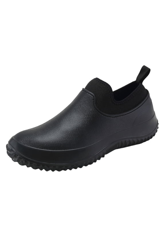 Unisex Non Slip Work Shoes, Waterproof EVA Slip On Chef Shoes for Men Women, Oil Resistant Kitchen Clogs with Comfort Insole