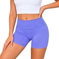 thumbnail image 1 of Kcolen Women Yoga Shorts,Ladies Breathable Fit Gym Yoga Biker Shorts Solid Color High Waist Shorts, 1 of 9