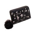 thumbnail image 1 of Kcolen Women's Fashion Embroidery Design Slim Compact Wallet Handbag Clutch Card Holder Purse for Daily Use, 1 of 3