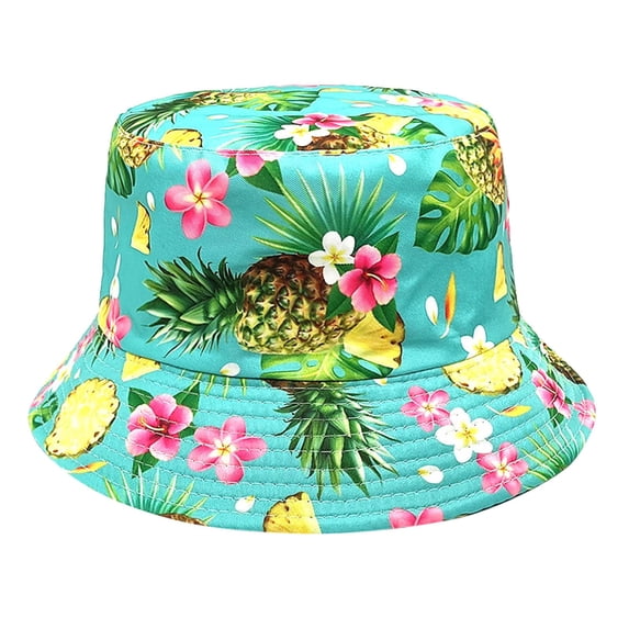 Kcolen Womens Bucket Hat Stylish Pineapple Print Fisherman Hat for Women Summer Outdoor Casual Wear and Sun