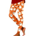 thumbnail image 1 of Kcolen Womens Halloween Leggings Soft Stretch Tummy Control Printed Pants Pumpkin Printed Comfy Trendy Cute Halloween Sports Leggings Yoga Pants,Grey, 1 of 5