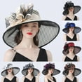 thumbnail image 1 of Kcolen Womens Tea Party Hats Elegant Women's Wide Brim Sun Hat for formal Events Wedding Guest and Garden Tea Party Occasions, 1 of 4