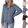 thumbnail image 1 of Kctiaxy Jackets for Women Long Sleeve Turn-Down Collar Lightweight Jacket Solid Color Button Up Causal Fashion Loose Jacket Coat Fall Savings, 1 of 7