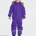 thumbnail image 1 of Kctiaxy Purple Toddler Snow Suits Girls Boys Winter Warm Snowsuit Outdoor Thickened Hooded Waterproof Windproof Ski Suits 14-15 Year, 1 of 5