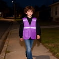 thumbnail image 1 of Kctiaxy Purple Vest for Boys Sleevelees Zipper Reflective Work Vest Parent-Child Mesh Breathable Outdoor Jacket with Pockets 12-13 Years, 1 of 9