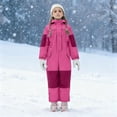 thumbnail image 1 of Kctiaxy Suits for Toddler Boys Girls Colorful Lightweight Insulated Snowsuits Windproof Hooded Snowsuit Winter Outwear Ski Suits, 1 of 8