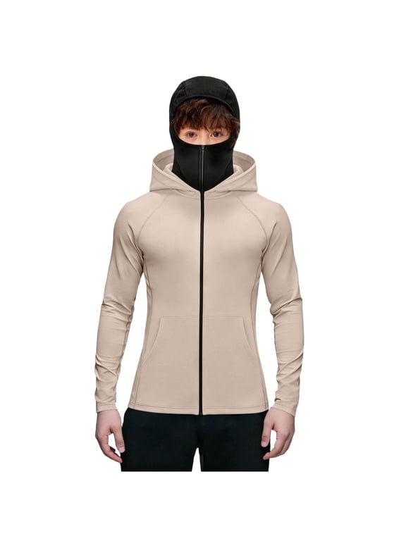 Sun Protection Jacket Kids Boys UPF 50+ Long Sleeve Zip Up Hoodie Sun Shirts Girls Casual Sports Hiking Outdoor Thin Coat with Pockets