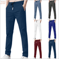 thumbnail image 1 of Kctiaxy Wine Pants for Men Plus Size Elastic Waist Drawstring Golf Pants Fashion Thin Jogger Pants, 1 of 4