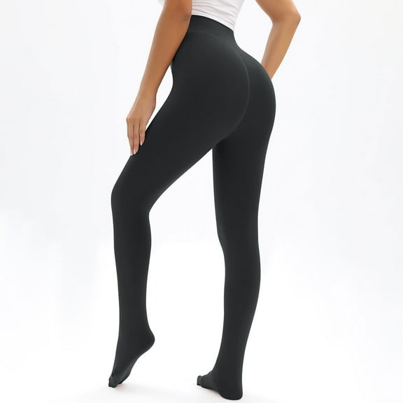 Kctiaxy Women's Leggings Fashion Casual Span Ladies Tights for Women High Waist Thermal Legging Womens Print Fleece Lined Tights