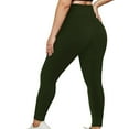 thumbnail image 1 of Kctiaxy Women's Yoga Pants Plus Size Solid Color Stretch Drying Tapered Outerwear Leggings Comfy Seamless Fitness Running Casual Yoga Long Pants, 1 of 5