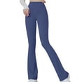 thumbnail image 1 of Kctiaxy Womens Yoga Pants Casual Comfy Elastic High Waist Workout Flare Yoga Pants Solid Color Slim Fits Shaping Sports Long Pants, 1 of 5