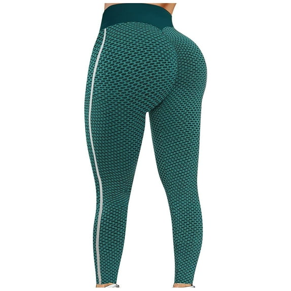 Kctiaxy Womens Yoga Pants Summer Hip Lifting Slim Fits Stretchy Fitness Leggings Casual High Waist Cellulite Textured Outwear Yoga Pants