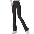 thumbnail image 1 of Kctiaxy Yoga Pants Women Solid Color High Waist Slim Fits Sports Flared Leggings Casual Comfy Elastic Workout Gym Yoga Pants, 1 of 4