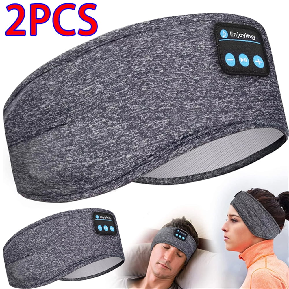 Kcysta 2pcs Sleep Headphones Bluetooth Headband, Wireless Music ...