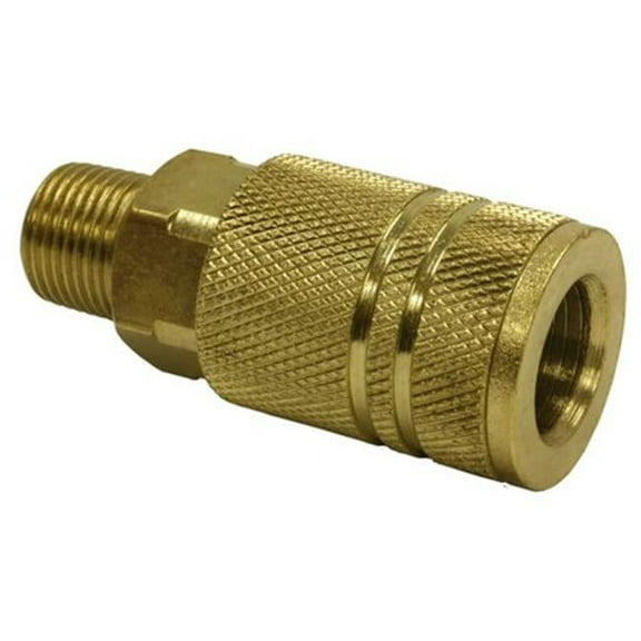 Kdar 28028 Industry & Milton Male NPT Coupler - 0.375 x 0.375 in.