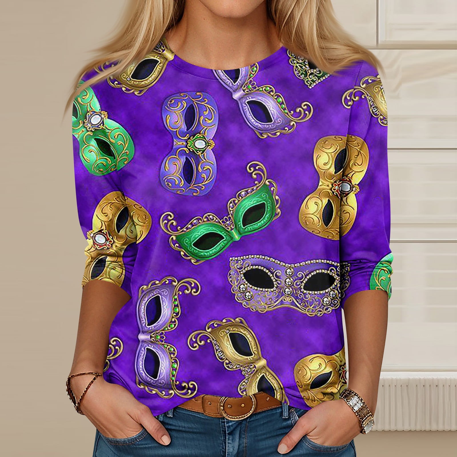 mardi gras bling tee shirts