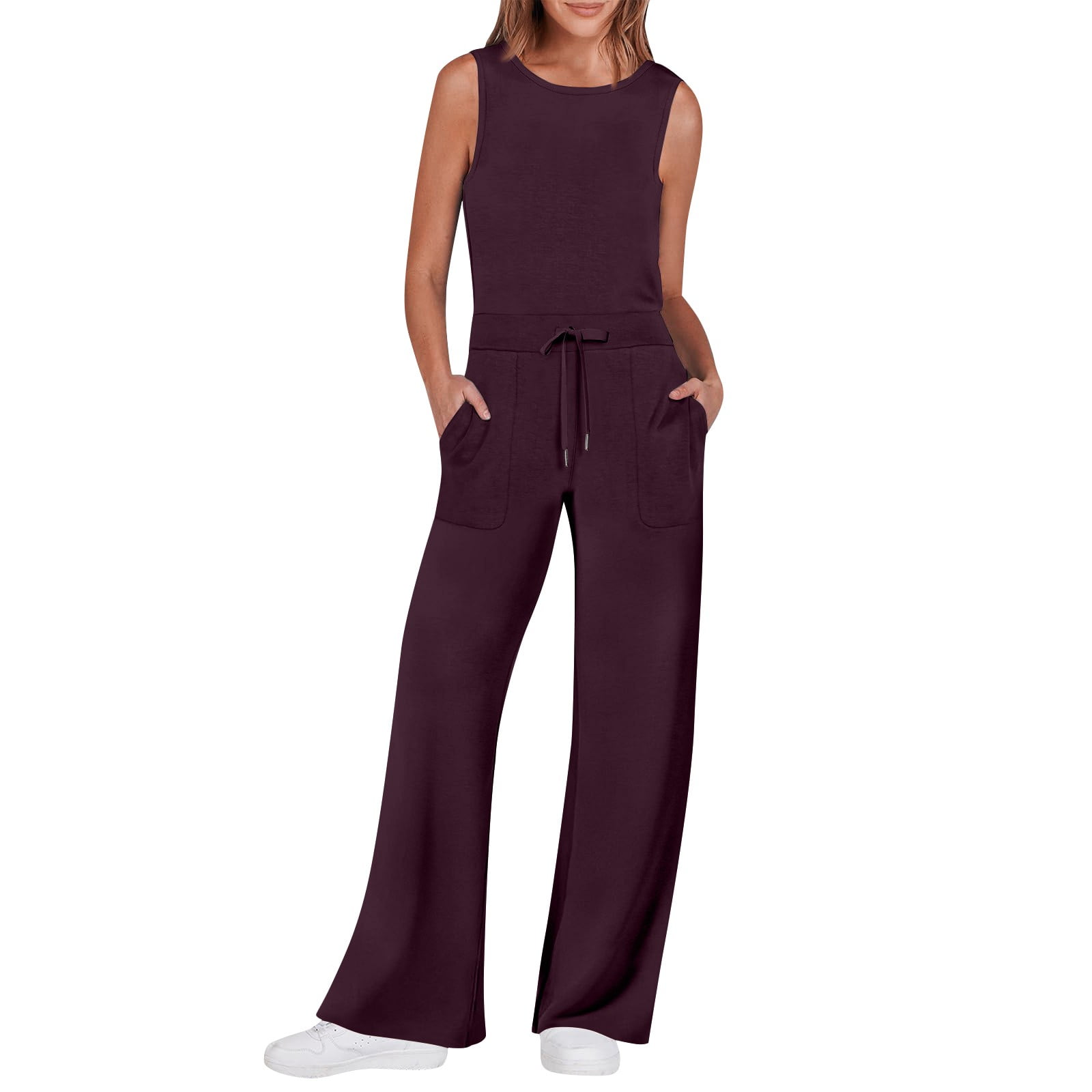 Kddylitq 2024 Womens Jumpsuits Dressy Summer Outfits 2024 Casual ...